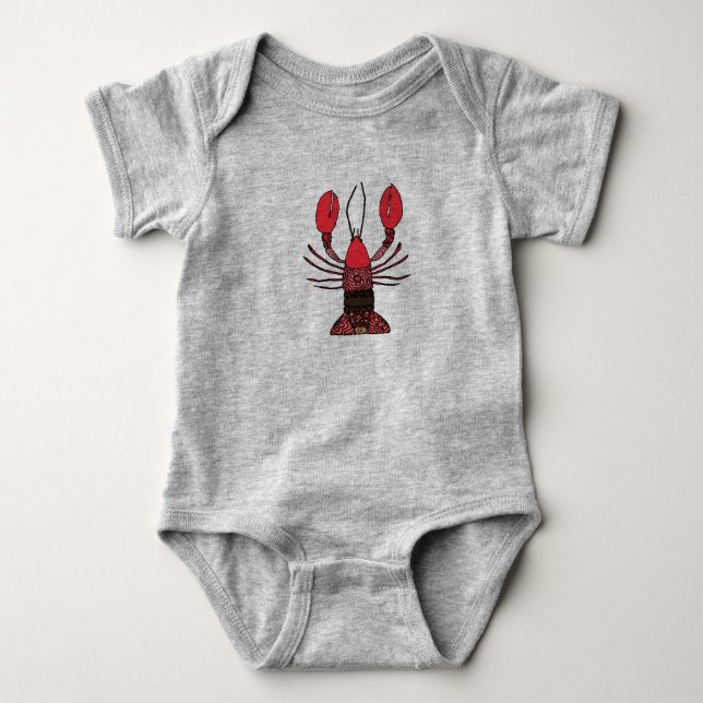 Lobster Baby Bodysuit (Front)