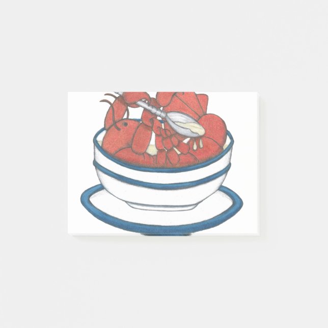 Lobster Bisque Post-it Notes (Front)