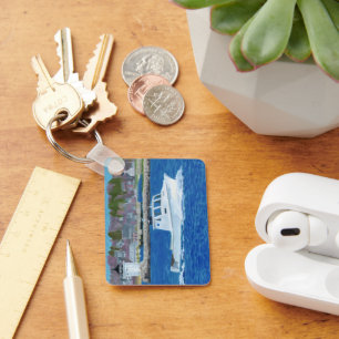 Lobster Boat Portland, Maine Key Ring