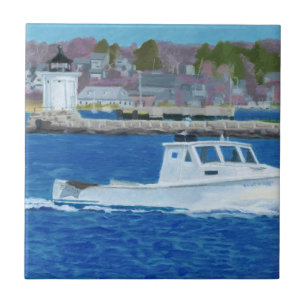 Lobster Boat Portland, Maine Tile