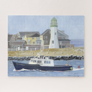 Lobster Boat Scituate Harbor Jigsaw Puzzle
