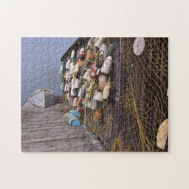 Lobster Boat Shack - Maine Jigsaw Puzzle (Horizontal)