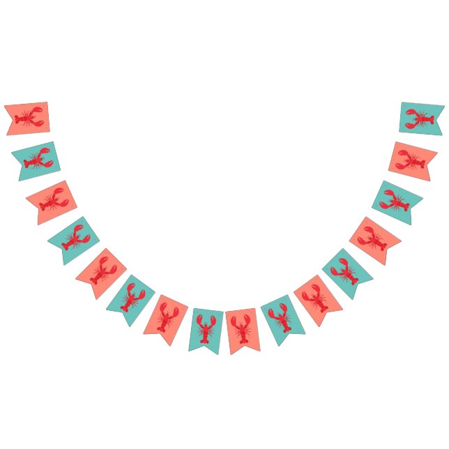 Lobster Boil Birthday Party Cute Kids Bunting (All)