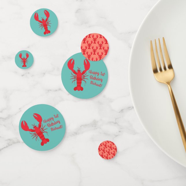 Lobster Boil Birthday Party Cute Kids Confetti (Group)