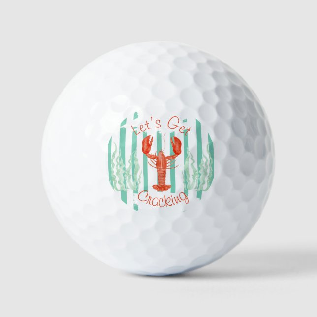 Lobster Boil Golf Ball – Funny Cajun Party Favour (Front)