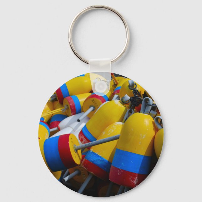 Lobster Buoy Keychain - 1 (Front)