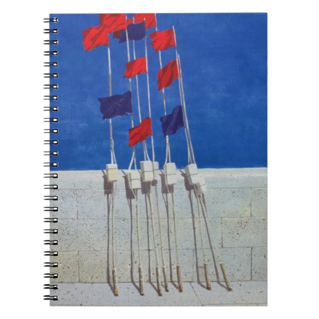 Lobster Buoys 1990s Spiral Notebook (Front)