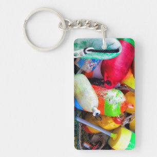 Lobster buoys at Bass Harbour Key Ring