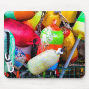 Lobster buoys at Bass Harbour Mouse Pad