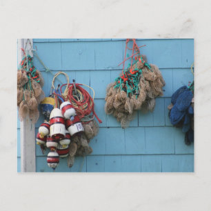 Lobster Buoys & Bait Bags Postcard