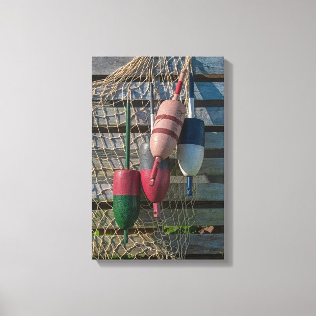 Lobster Buoys Canvas Print (Front)