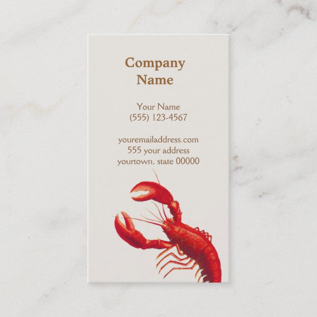 Lobster Business Card (Front)