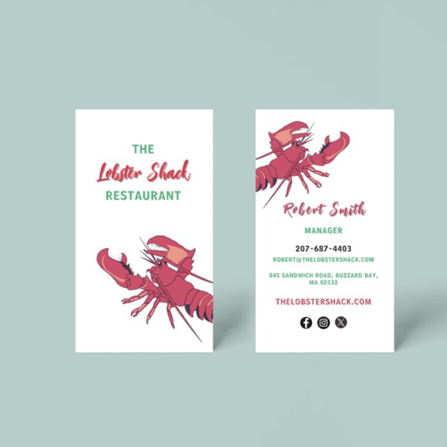 Lobster Business Card (Creator Uploaded)