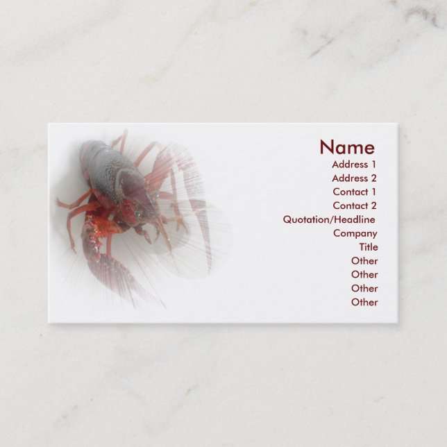 Lobster Business Card (Front)