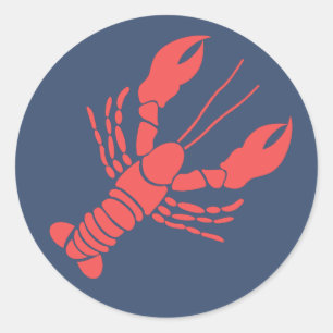 Lobster Classic Round Sticker