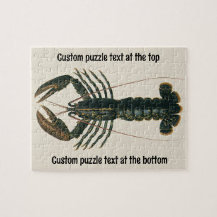 Lobster Claws Vintage Marine Ocean Life Crustacean Jigsaw Puzzle