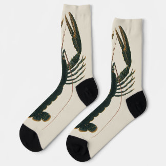 Lobster Claws Vintage Marine Ocean Life Crustacean Socks