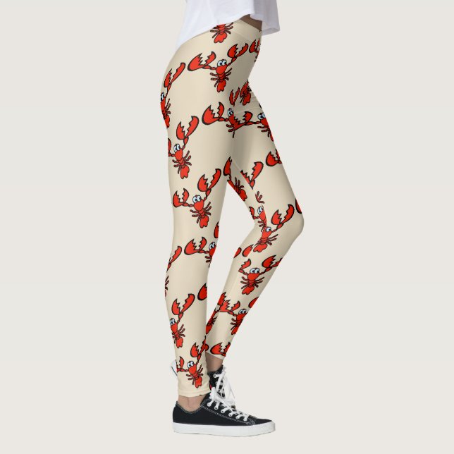 Lobster, Crayfish, Crawfish Leggings (Right)