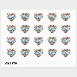 Lobster Festival Heart Sticker