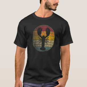 Lobster Fish Fisherman Gif Retro Style Vintage 80s T-Shirt
