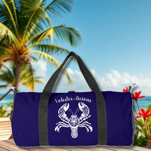 Lobster-Fisherman Core-Hawaiian-Dark Blue Duffle Bag