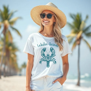 Lobster-Fisherman Core-Hawaiian-Tropical- T-Shirt