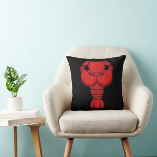 Lobster for Halloween Lobster Animal Cosplay Cushion