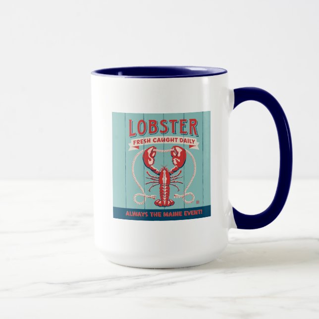 Lobster Fresh Caught Daily | Maine Mug (Right)