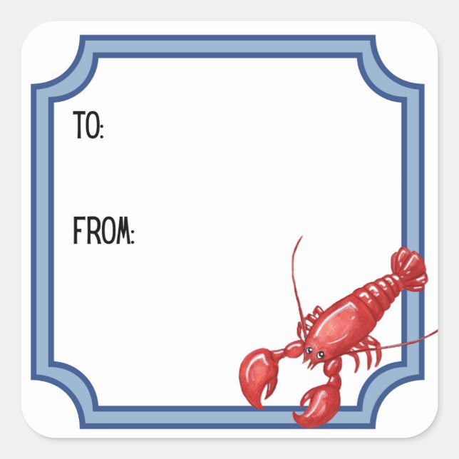 Lobster Gift Sticker (Front)