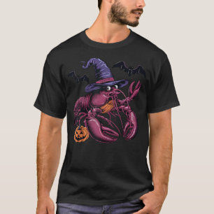Lobster Halloween Costume Scary Pumpkin Bat Witch T-Shirt