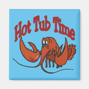 Lobster Hot Tub Time Magnet
