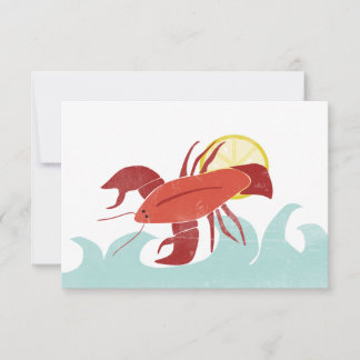 Lobster in the Sun Notecards