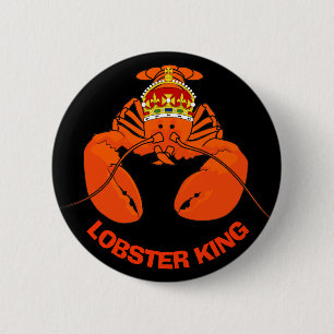 Lobster King 6 Cm Round Badge