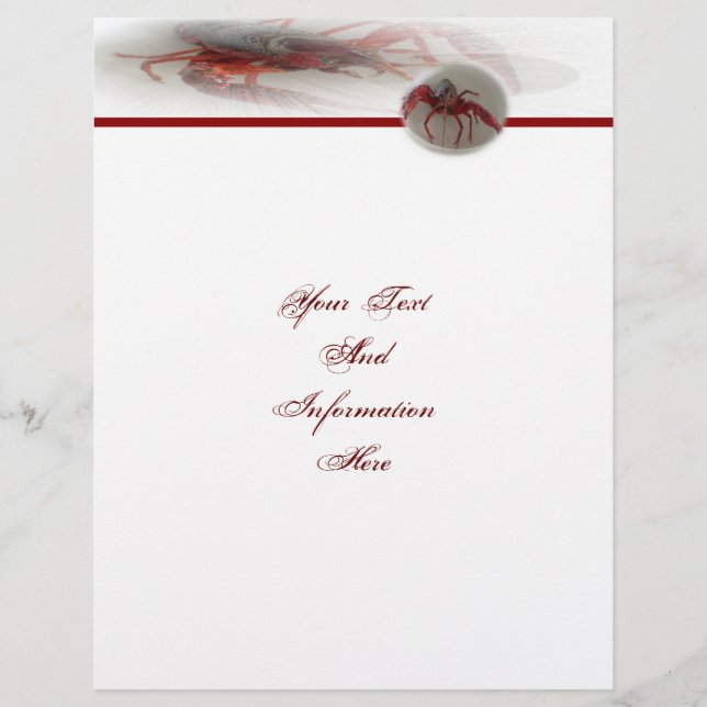 Lobster Letterhead (Front)