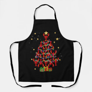 Lobster Lighting Xmas Tree Matching Lobster Christ Apron