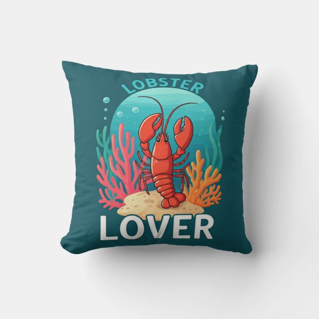 Lobster Lover Cushion (Front)