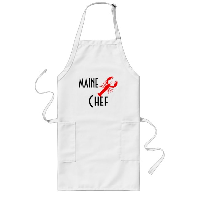 Lobster-Maine Chef Long Apron (Front)