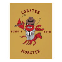 Lobster Mobster 🦞 Funny Cartoon Gangster