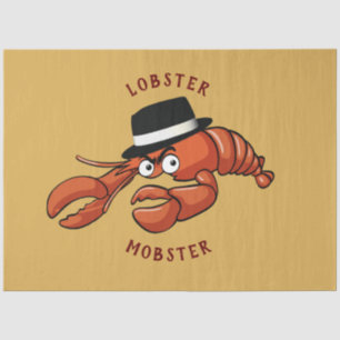 Lobster Mobster 🦞 Wide-Eyed Cute Cartoon Gangster Tissue Paper