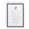 Lobster Nautical Navy Wedding Invitation