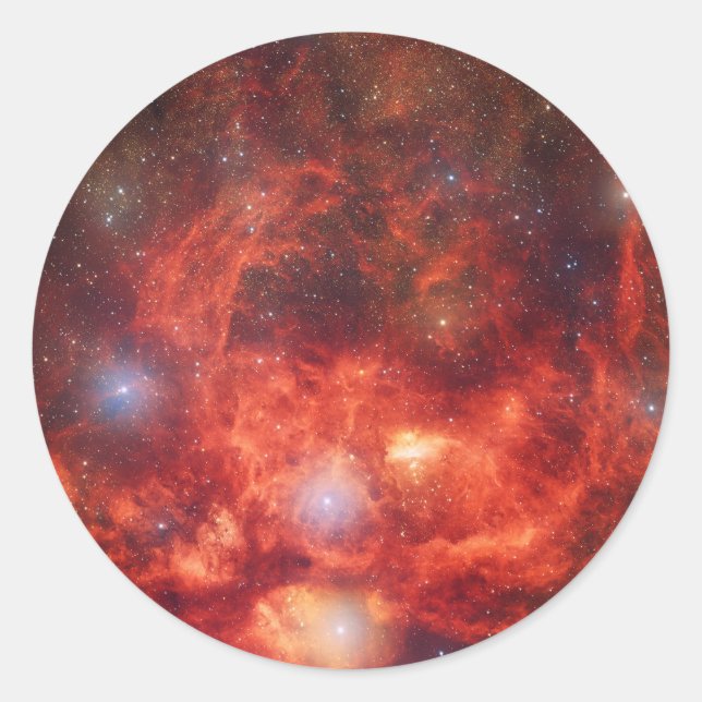 Lobster Nebula Classic Round Sticker (Front)
