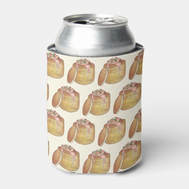 Lobster Newburg Newberg Seafood Food Retro Cuisine Can Cooler (Can Front)