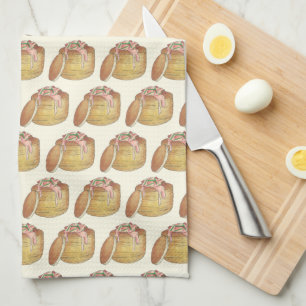 Lobster Newburg Newberg Seafood Food Retro Cuisine Tea Towel