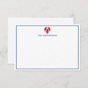 Lobster Personalised Note Cards