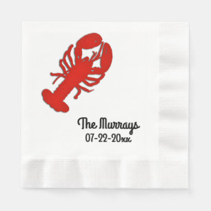 Lobster Personalized Napkin