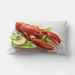 Lobster Photo Lumbar Cushion