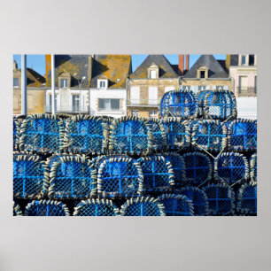 Lobster pot at Le Croisic in France Poster