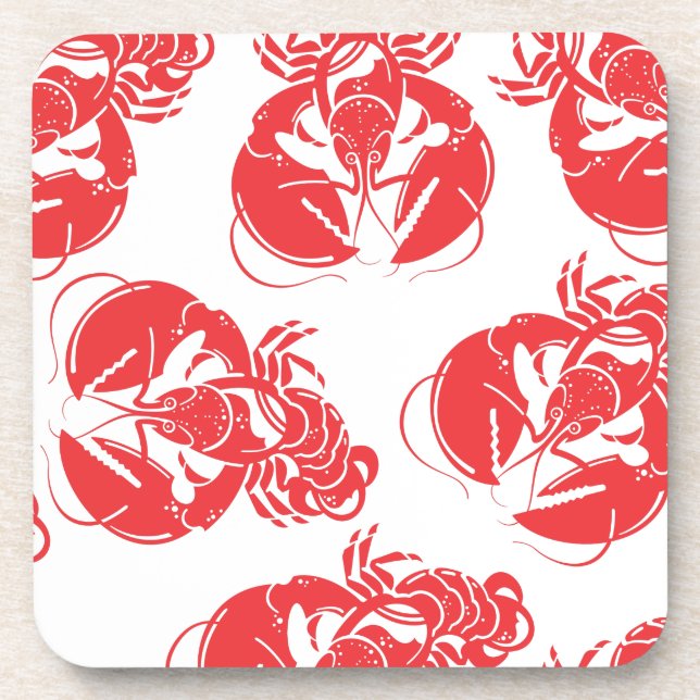 lobster print coaster (Front)