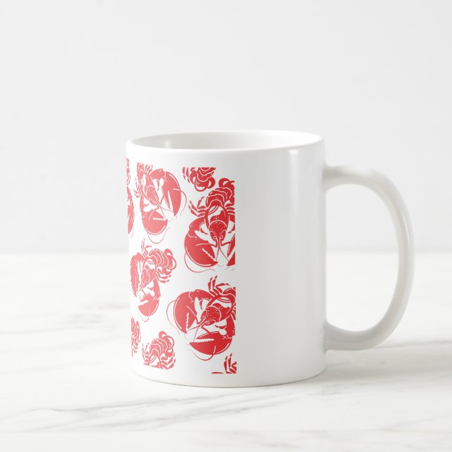 lobster print coffee mug (Right)