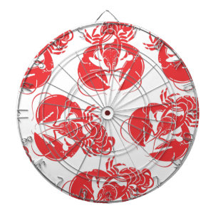 lobster print dartboard